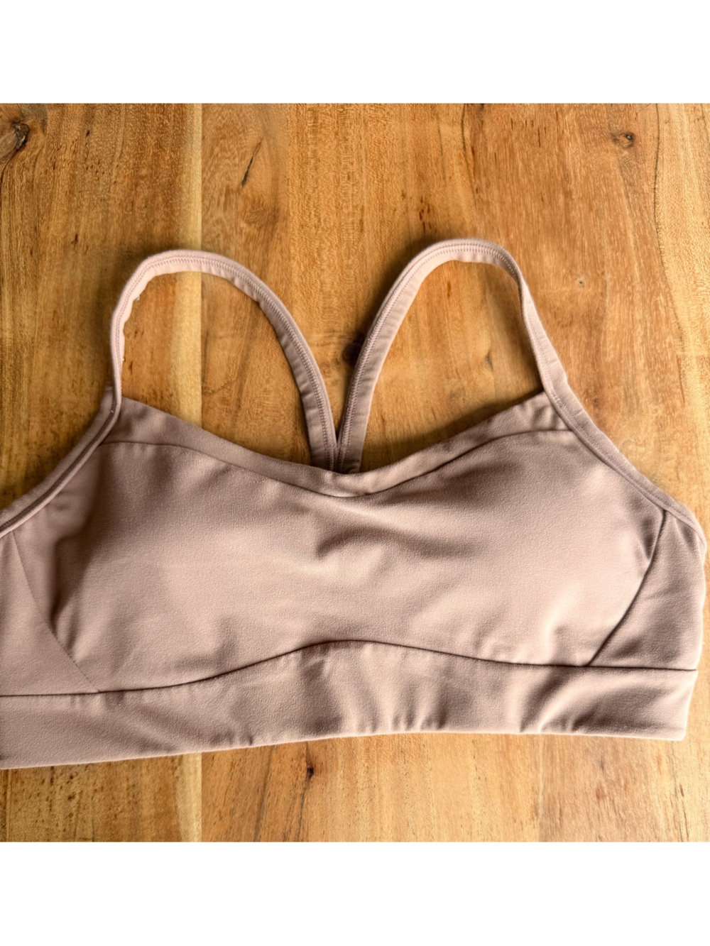 Athleta Vital Sports Bra Nude Light Taupe